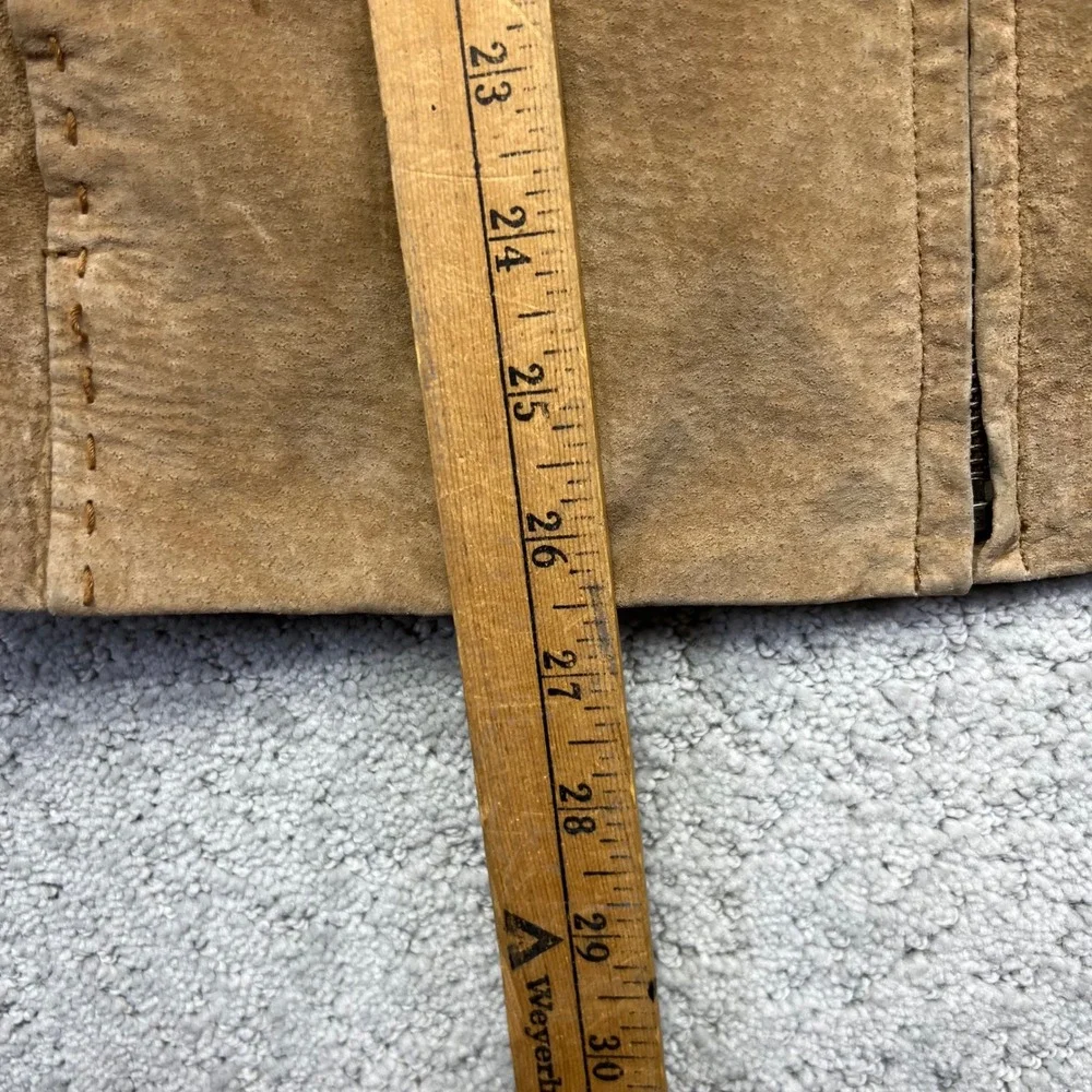 Bernardo Nordstrom Genuine Leather Jacket Womens Medium Tan Suede Distressed‎